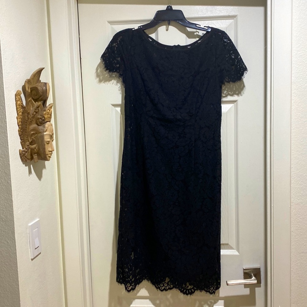 Ann Taylor Black Lace Dress